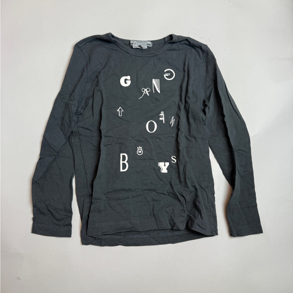 Bonpoint Black Long Sleeve Tee